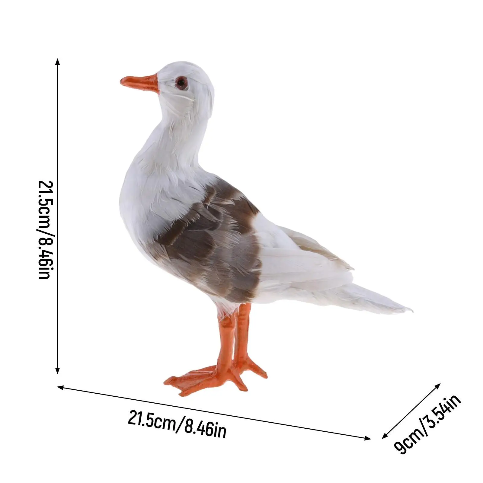Realistic Simulated Bird Feather Animal Statue Decorative Bird Accessories for Home Yard Garden Christmas Party