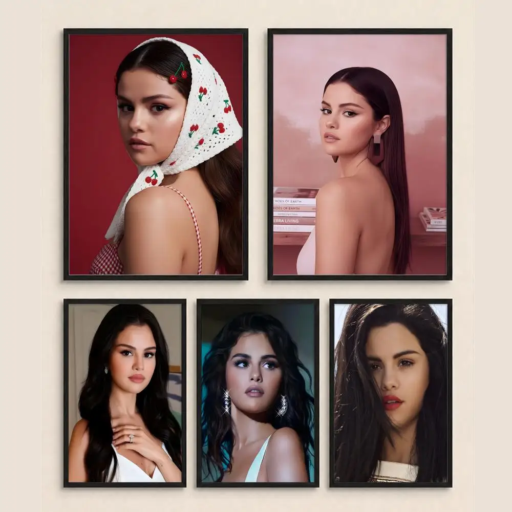 Singer S-Selena G-Gomez Poster HD art, waterproof, sticky wall, home decoration (living room, bedroom, bar), aesthetic