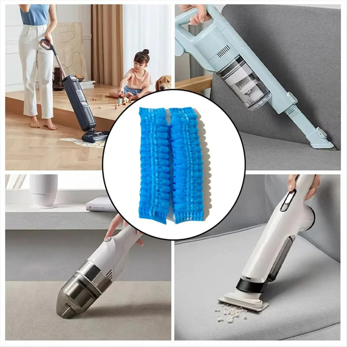 (ABUB) 100pcs Disposable Vacuum Cleaner Filters for Home Vacuum Cleaners Disposable Protective Covers