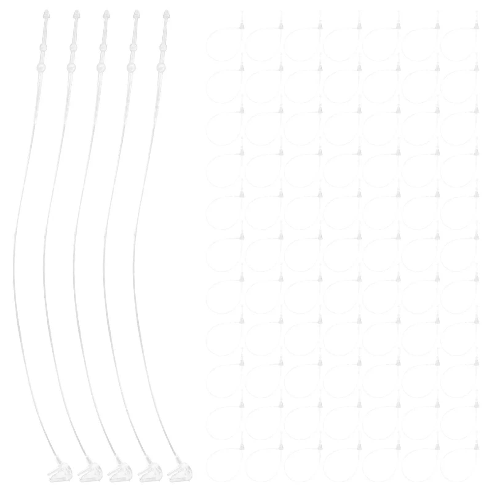 1000pcs PP Adjustable Hanging Tag Fasteners for Clothing, Accessories, Cable Management – Secure Zip Ties