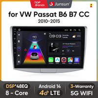 Junsun Android wireless CarPlay Auto Car Radio For Volkswagen Passat B6 B7 CC 2010-2015 Intelligent Systems DSP GPS FM BT SWC