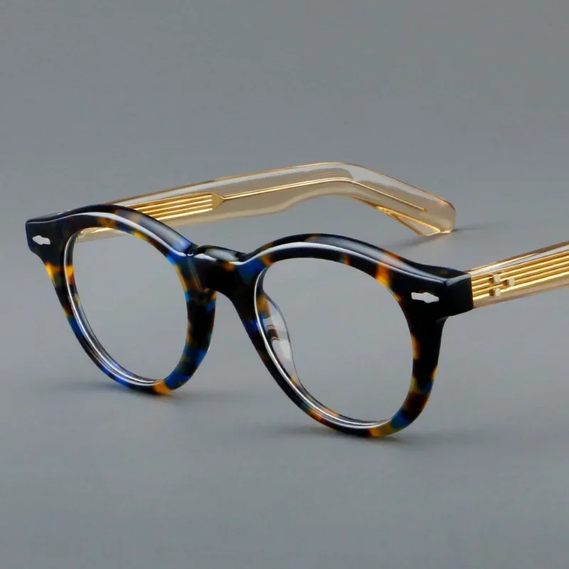 

KIZN Vintage Prescription Myopia Acetate Glasses Frame Men Eyeglasses Women Anti-blue Discolor Luxury Custom Eyewear -0.50~ -10