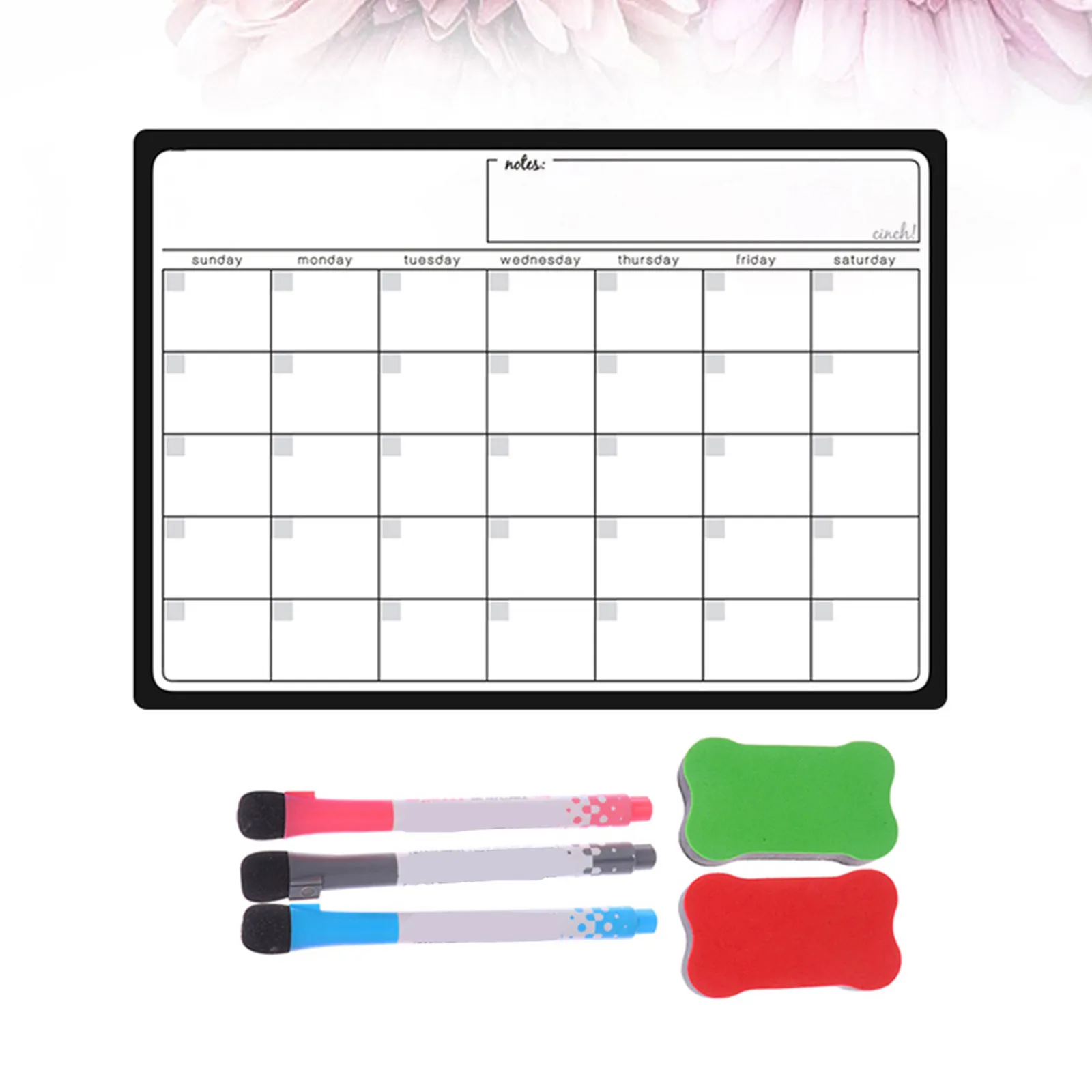 

8-Month Magnetic Calendar Planner for Fridge Erasable Weekly Schedule Organizer with Pens Erasers Family to-Do List Reminder
