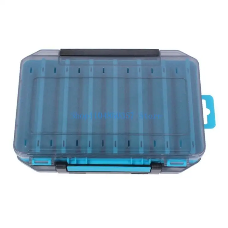 

652F Fishing Tackle Box Compartments Fishing Accessories Lures Hook Storage Case Double Side Fishing Tool Organizers Box
