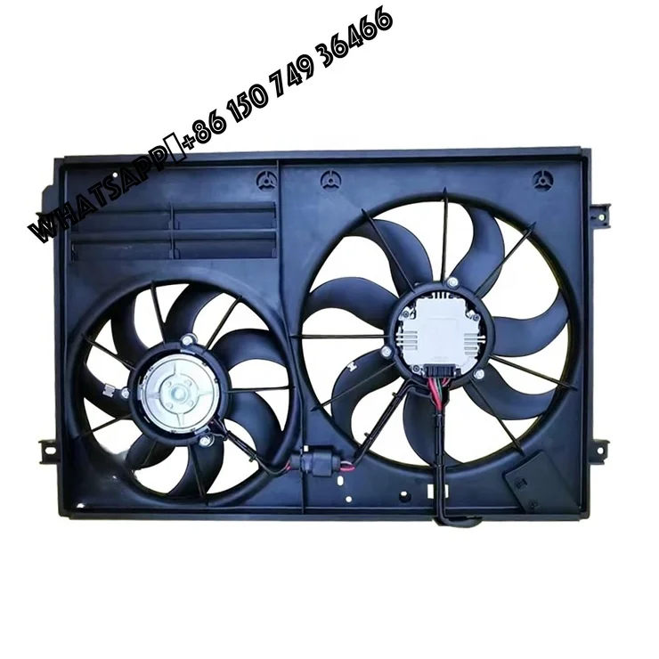 

1TD121203B 1K0121205AB 1K0121205AD for Skoda Octavia II Radiator Fan Cooling Coolant Fan Radiator Condenser Cooling Fan