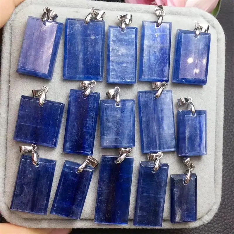 S925 Natural Kyanite Pendant Healing Reiki Jewelry Accessories For Women Man Holiday Gift 1PCS