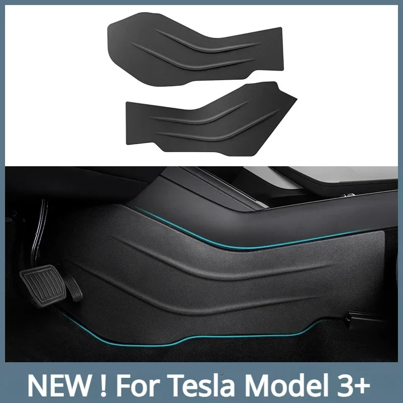 Protector de umbral de puerta para Tesla Model 3 Highland 2024, Protector de umbral de puerta delantera y trasera de coche, almohadilla antipatadas lateral de Control Central