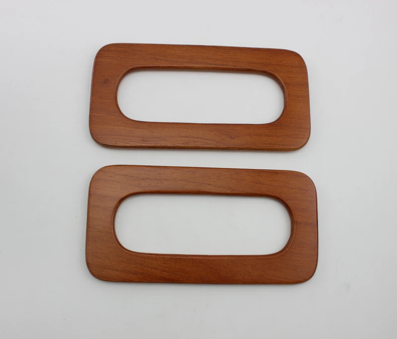 5 pairs=10 pieces,20*10cm Large Solid Natural wood handle for knit bag sewing,Rectangular Wood woman bag handles