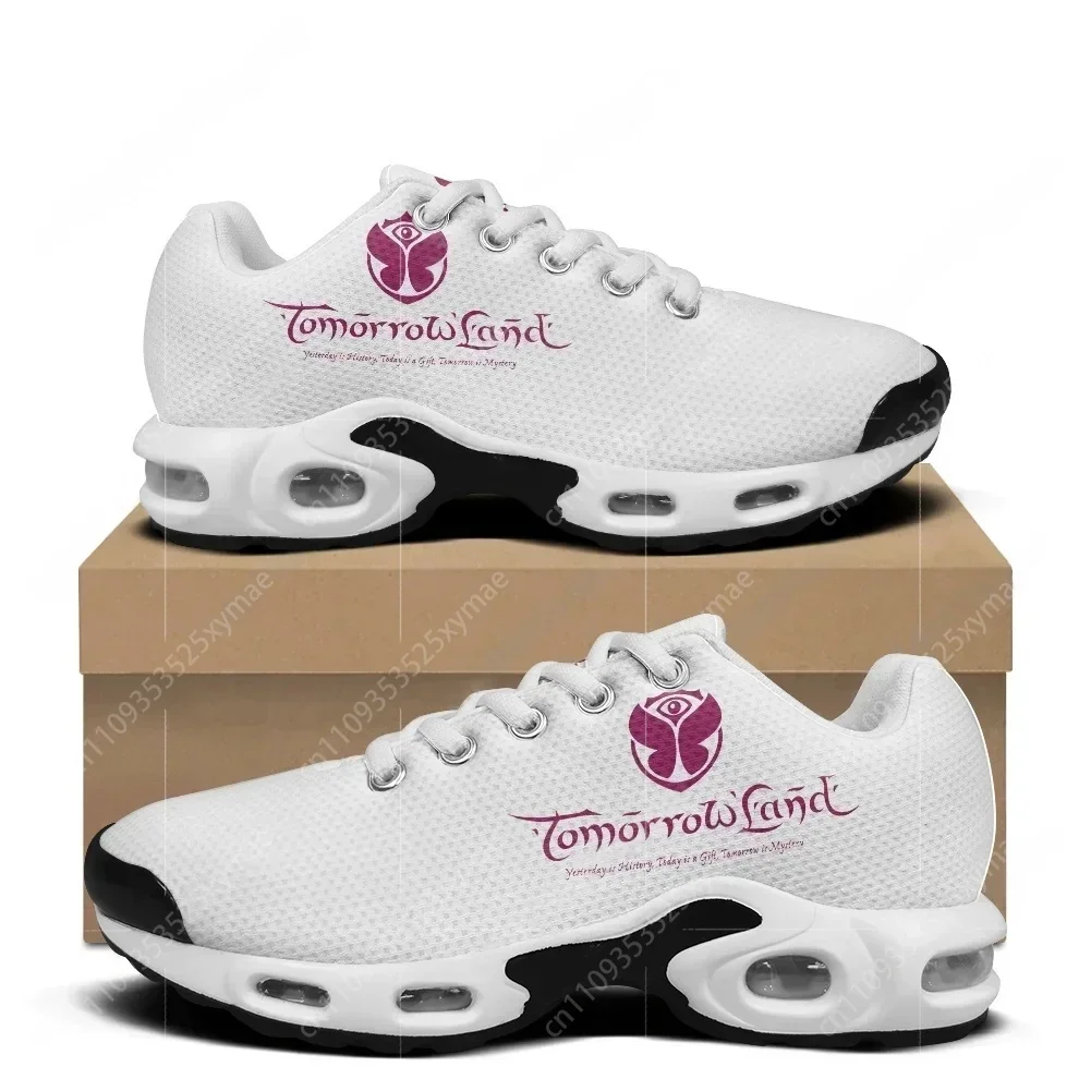 Tomorrowland Flag Music Festival Air Cushion Sneakers Mens Womens Teenager Sports Shoes High Quality Custom Made Mesh Sneaker