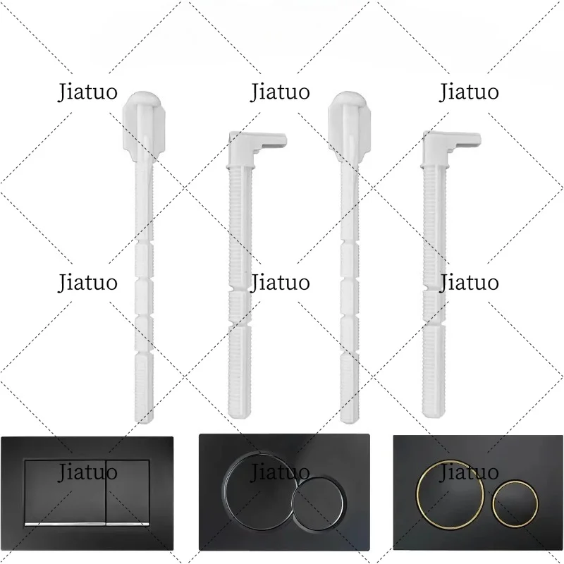 Toilet Push Rod Set Compatible with Geberit Sigma01, 20 & 30, 241.874.00.1 - Replacement Wall-Mounted Tank Actuator Flush Handle