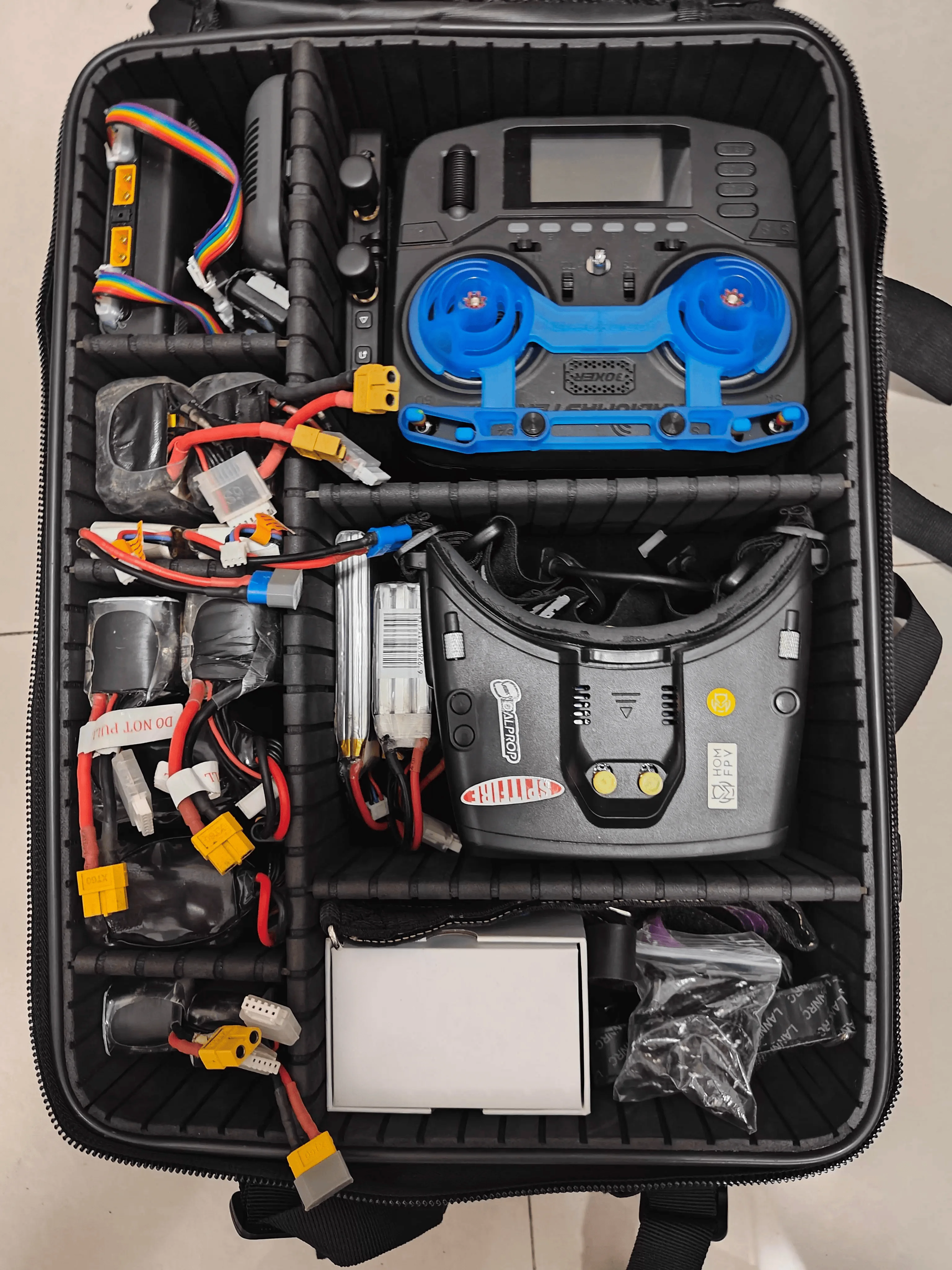 FPV حقيبة الظهر العسكرية شنق 4-5 مجموعة طائرات بدون طيار سعة كبيرة 36x30x46 سنتيمتر في الهواء الطلق مقاوم للماء سبلاش واقية النسيج ل FPV أجهزة الاستقبال عن بعد #5