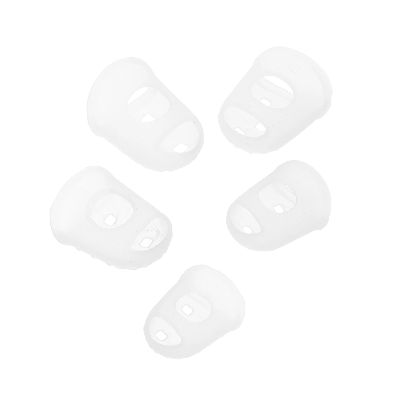 

Guitar Finger Cots 5 Sizes 0-4 Transparent Silicone Covers Protectors Guards for Beginner Practice Pain Relief Reusable Guitar