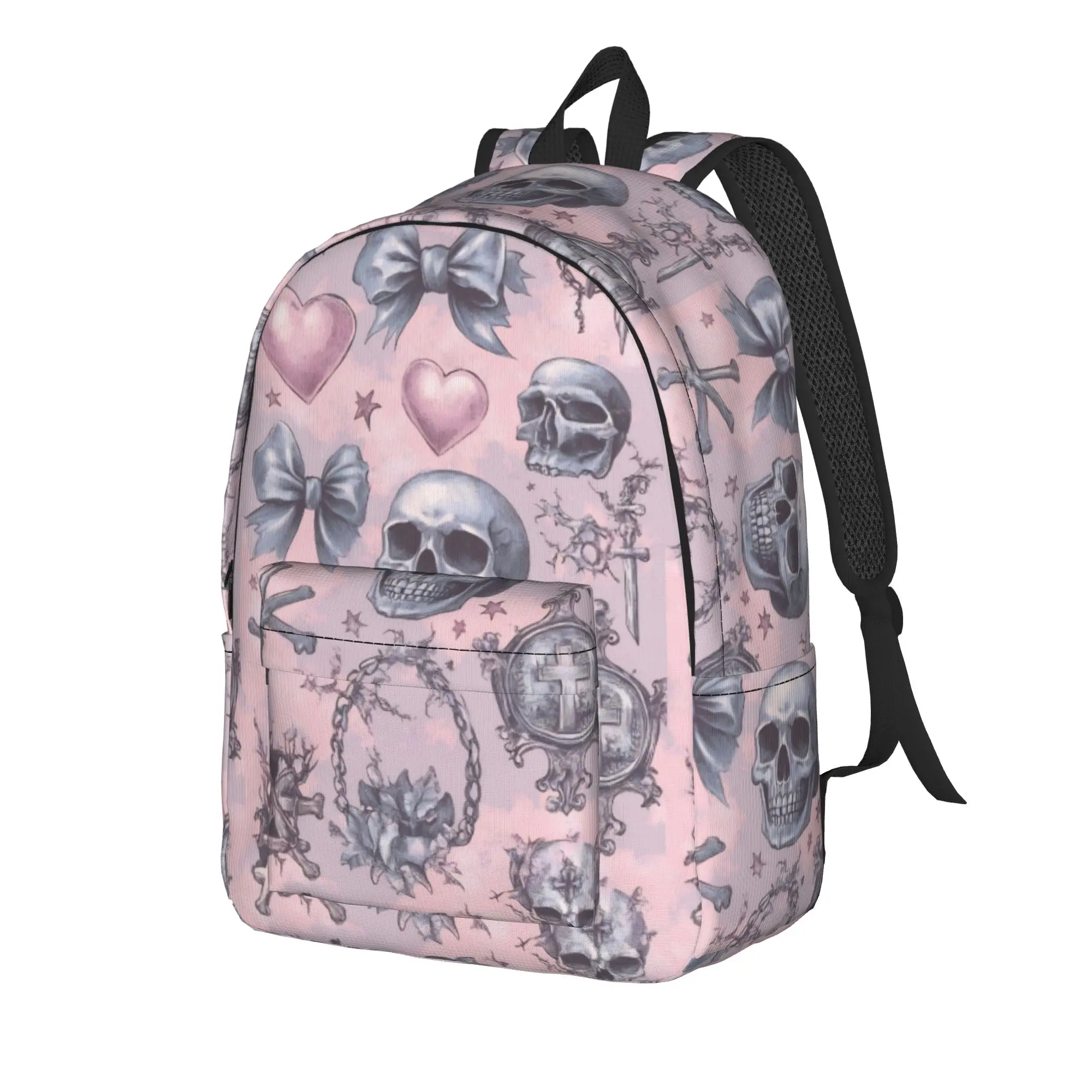 Halloween Gothic Backpack for Men Women Teenage Student Business Daypack Witchy Cross Laptop Computer Canvas Bags Outdoor