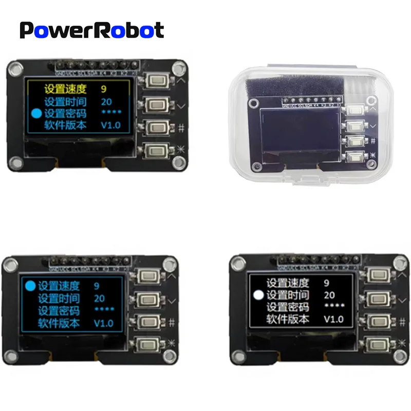 

1PCS 0.96-inch OLED display screen white/blue 12864 screen module with matrix 4 key interfaces keyboard IIC SSD1315