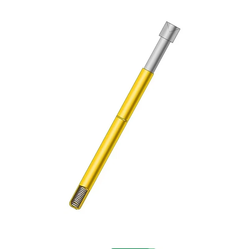 

P100-A P100-A2 PCB Test Spring Test Pin Probe Test Tool 33.35mm 1.36mm Nickel Plating Gold Plating Cup Shaped Needle Pogopin