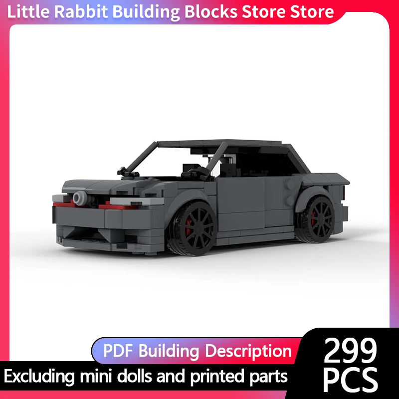 Speed Racing Car Model MOC Building Bricks Jetta A6 Compact Sedan Modular Technology Children Holiday Gifts Assemble Toys Suit