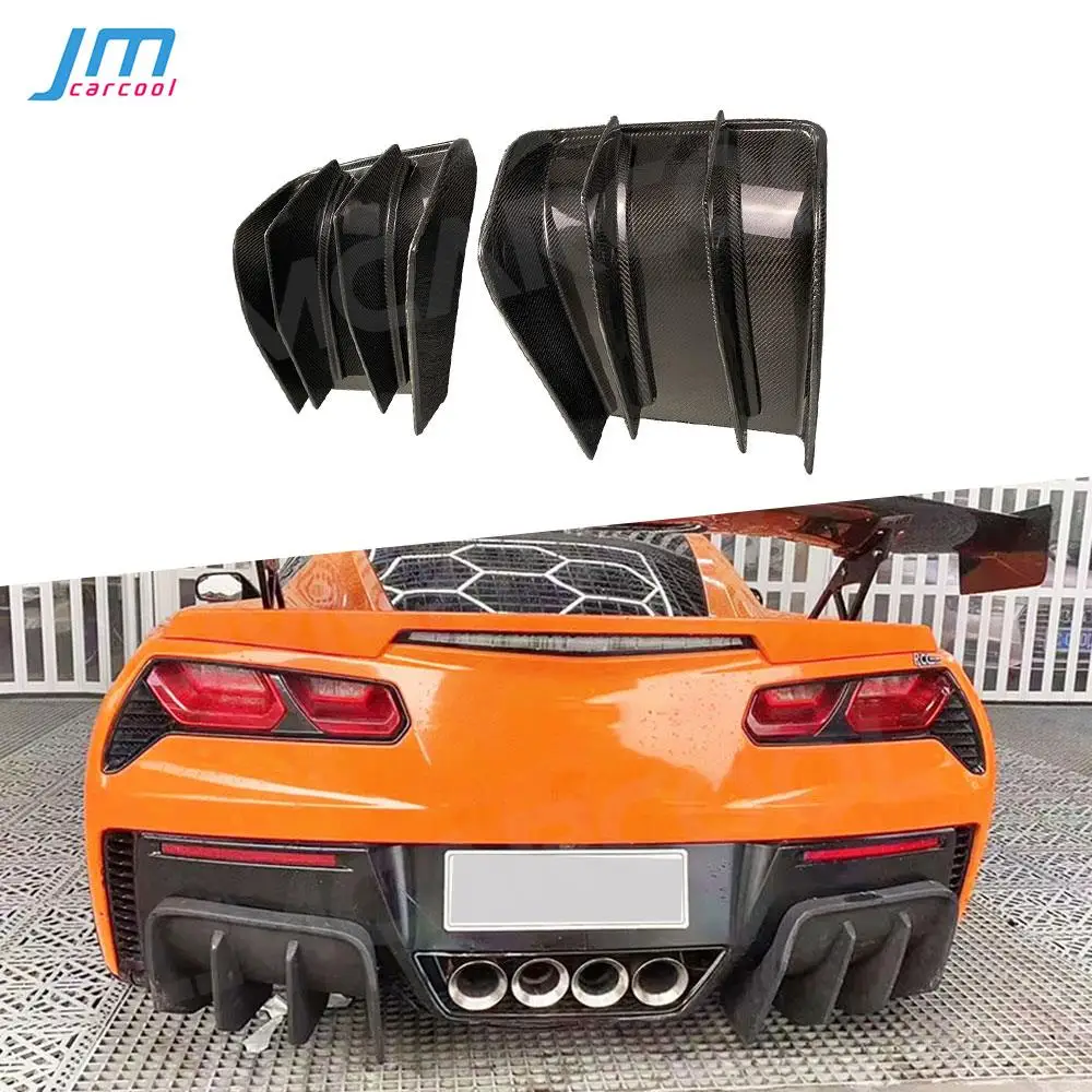 Carbon Fiber Rear Bumper Diffuser FRP Prime Rear lip Spoiler Car Accessorise for Chevrolet Corvette C7 2014 2015 2016 2017