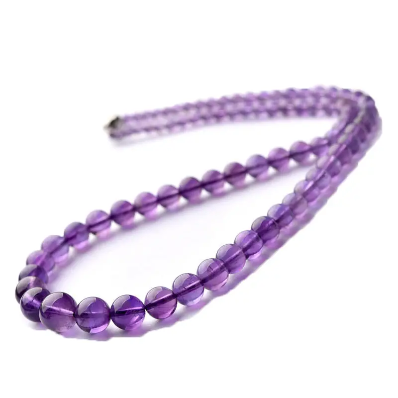 

Amethyst necklace women's short sweater chain crystal tower chain