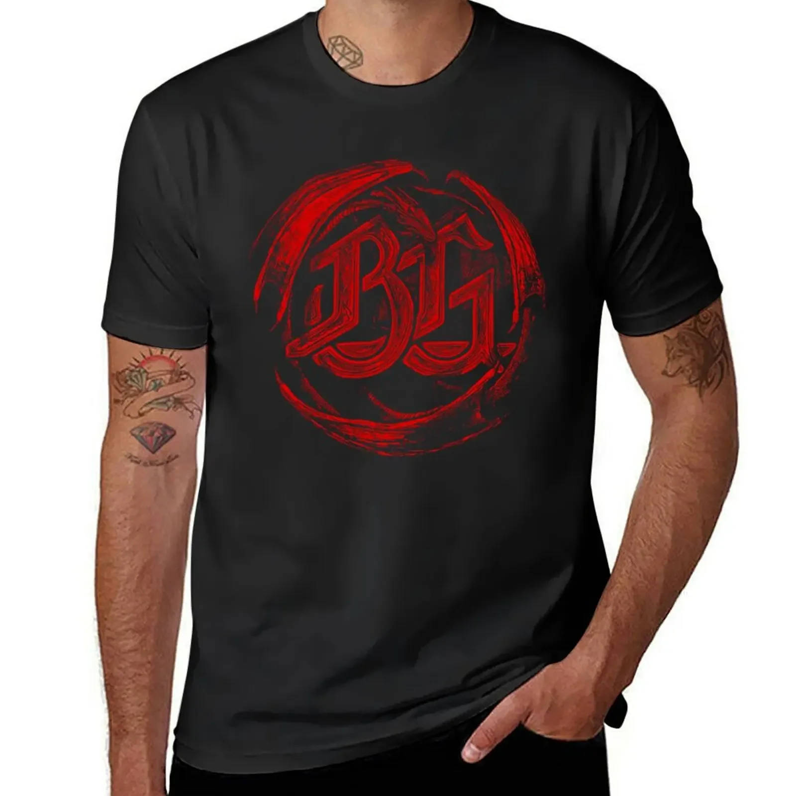 

B.G red Bonge blind guardian best trending T-Shirt cotton graphic tees street wear graphics mens t shirt