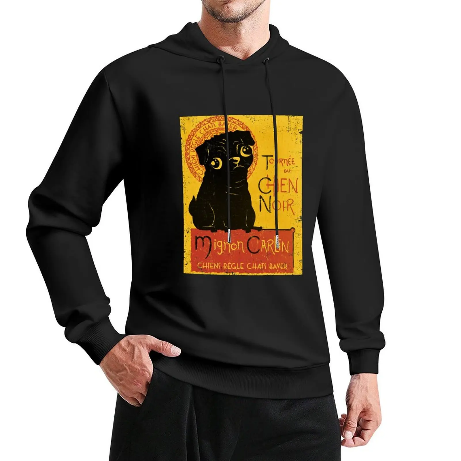 Le Chien Noir Sudadera con capucha ropa de hombre sudaderas con capucha de hombre