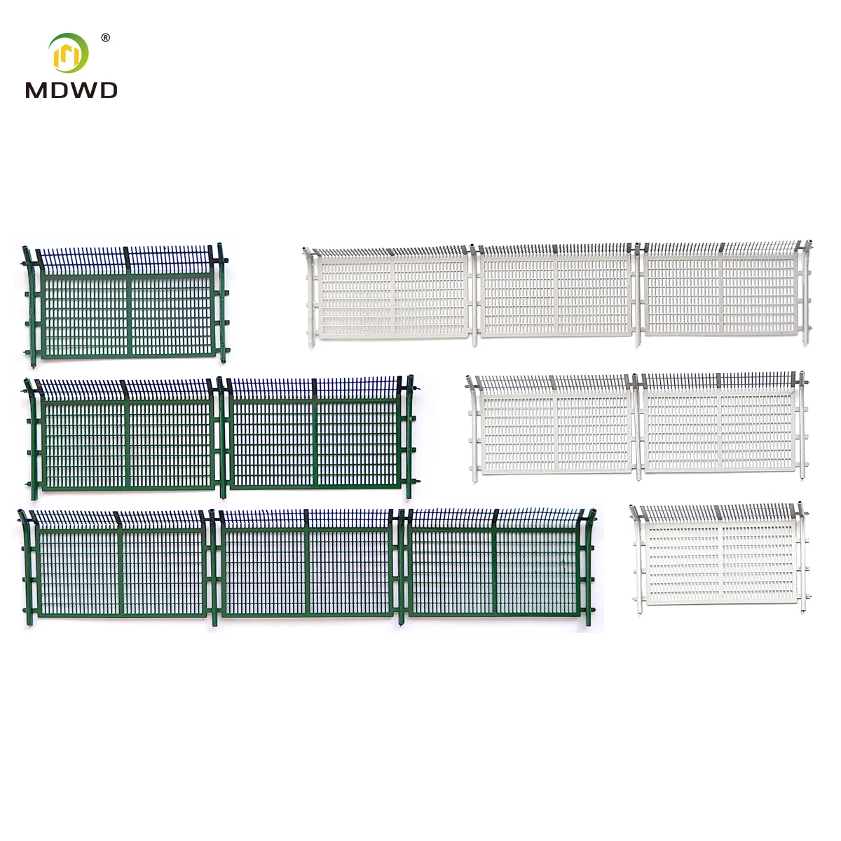 5 Stück 1/64 Maßstab Modell-Zaun Barrieren Netz Mikro-Landschaft Sandtisch Dekoration DIY Zubehör für Rennszenen-Diorama