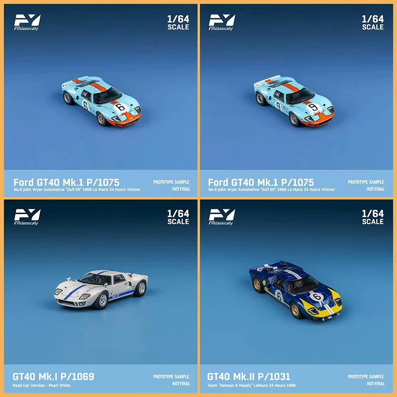 

Findclassically 1:64 Scale GT40 Mk.I/Mk.II Alloy Car Model Adult Classic Collection Display Gift Souvenir Boy Toy
