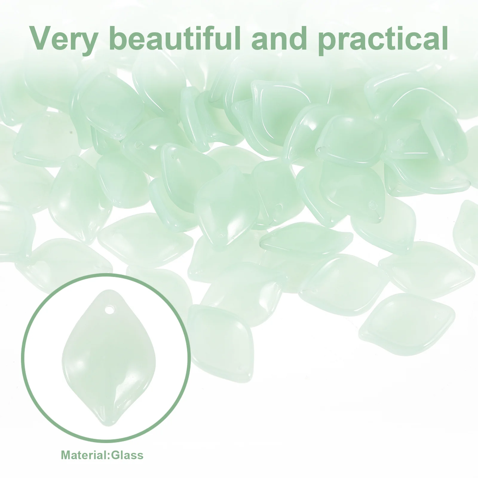 

100 Pcs Petal Hairpin Material Flower Earring Charms Necklace for Jewelry Making Petals Necklaces Tassel Leaves Small