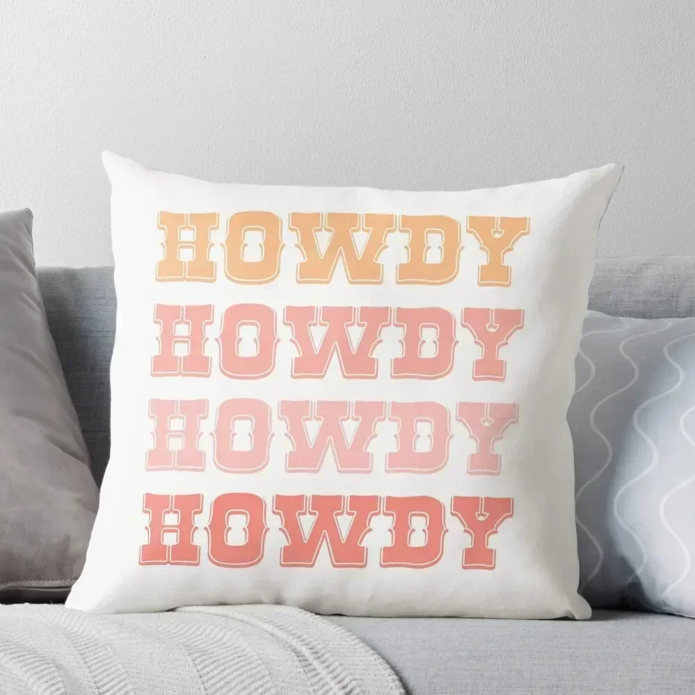 

Howdy Western Throw Pillow Christmas Pillows Cushions Home Decor pillow