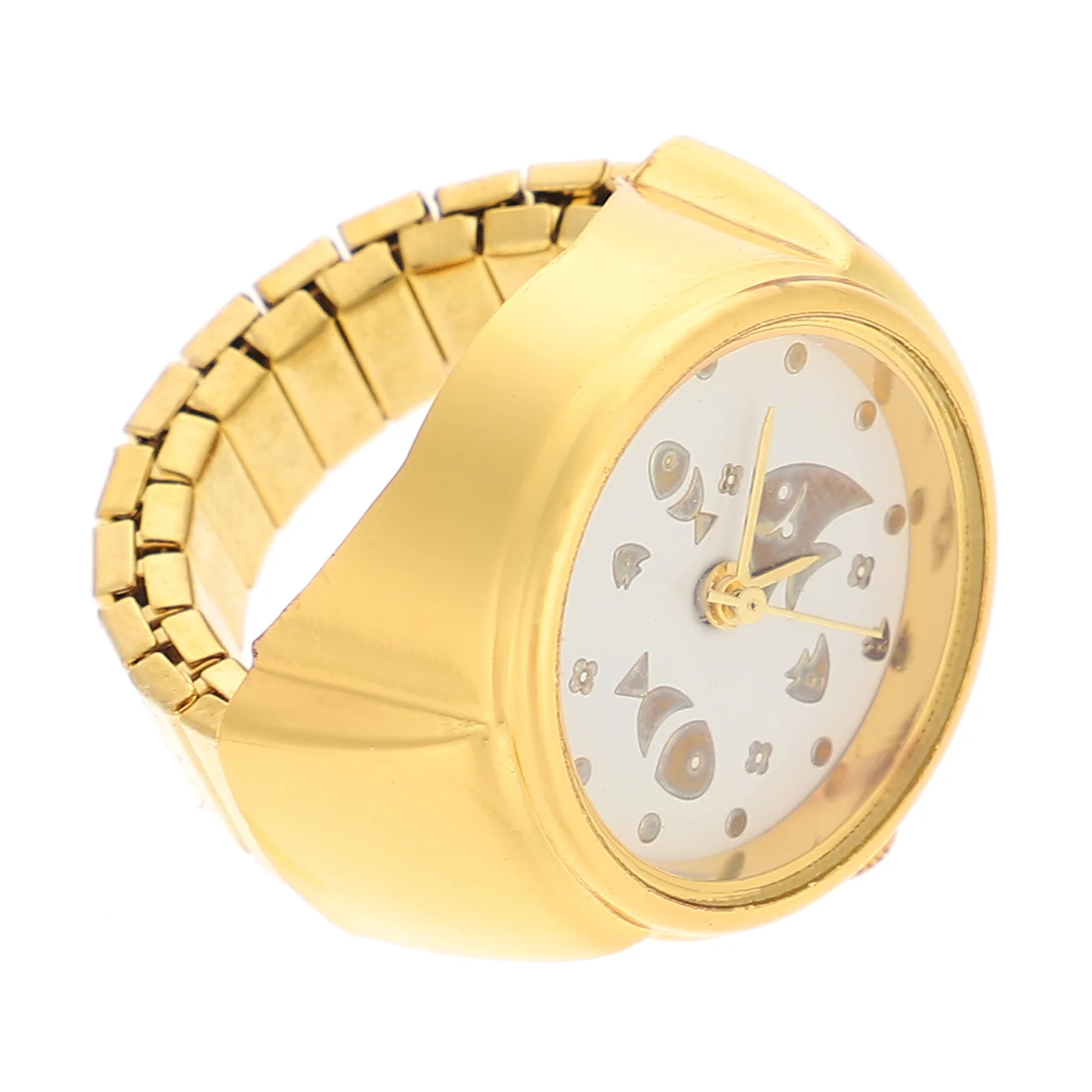 

Wear-Resistant Finger Watch Decorative Ring Watch Exquisite Gradient Design Portable Retro Party Supply Creative