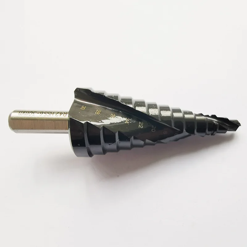 Industrial grade aluminum titanium nitride step drill pagoda drill multi-function drill bit quantity is superior