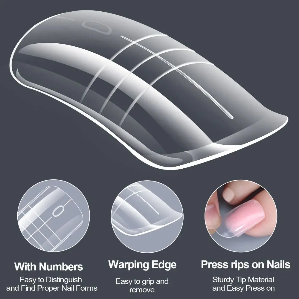 

150PCS New Full Cover Clear Toe Nail Extensions Durable DIY Manicure Press On Nails Fake Toe Tips for Women Girls