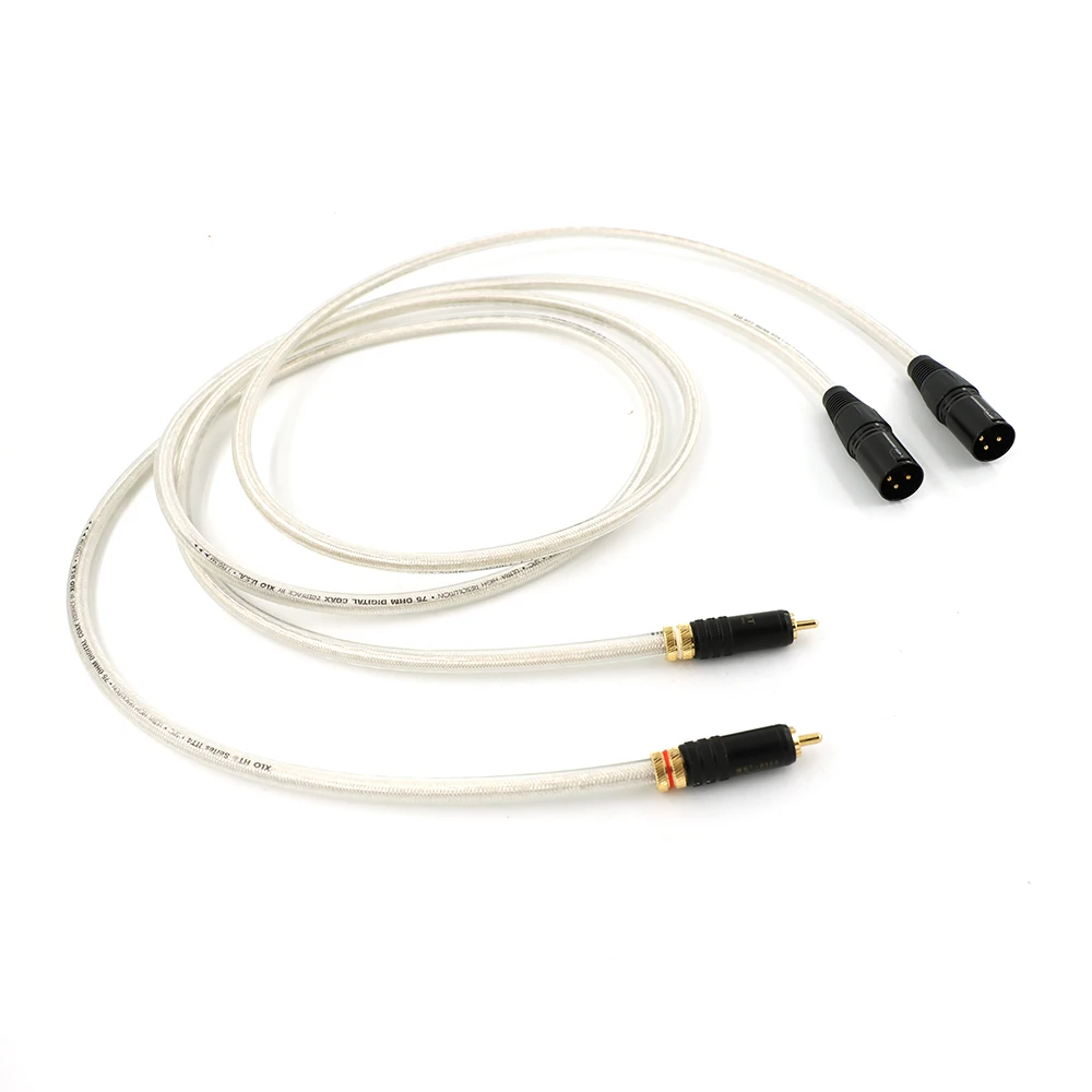 

HI-End Signature XLO OCC Silver-Plated RCA Male To XLR Male Female Plug Audio Cable