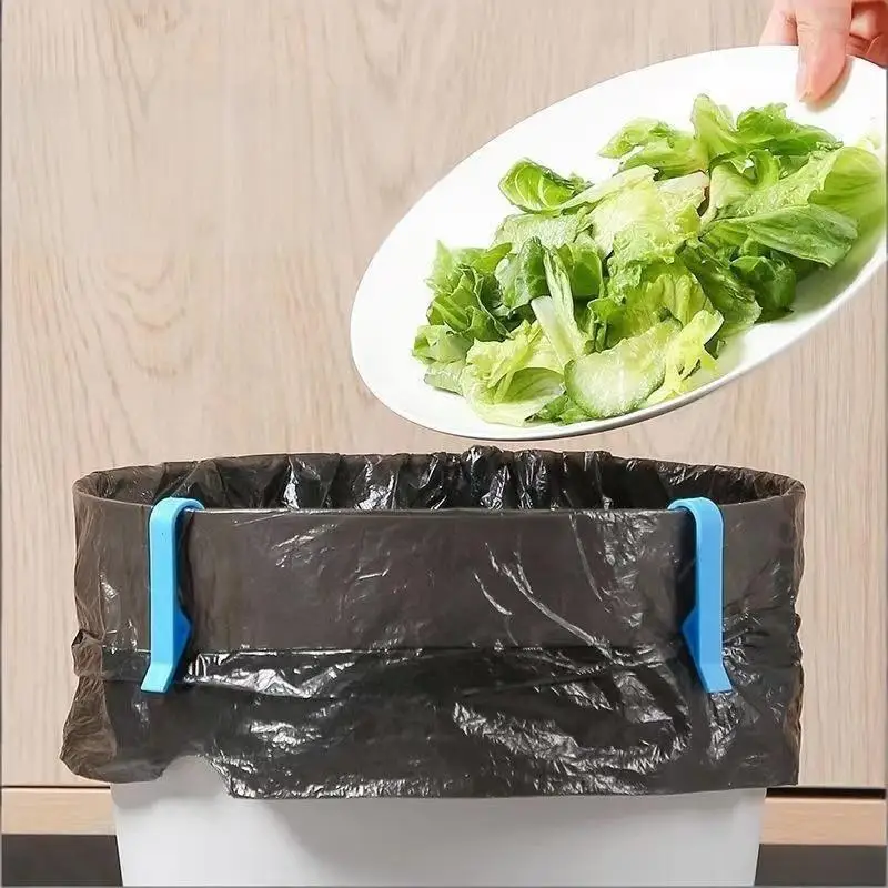 New Garbage Can Fixed Clips Practical Rubbish Bag Anti-Slip Holder Clamp Waste Basket Fixation Clip Snack Bag Sealing Tools