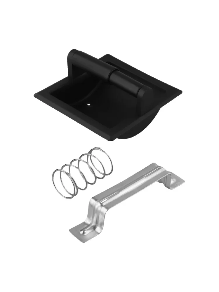 

Black Stainless Steel Recessed Toilet Paper Holder High Quality Easy Installation Stainless Steel Installation Easy Installation