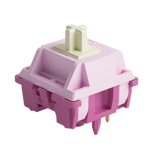Akko V3 Creamy Purple Pro Switch Interruptor táctil 30gf de 5 pines compatible con teclado mecánico MX (45 piezas)