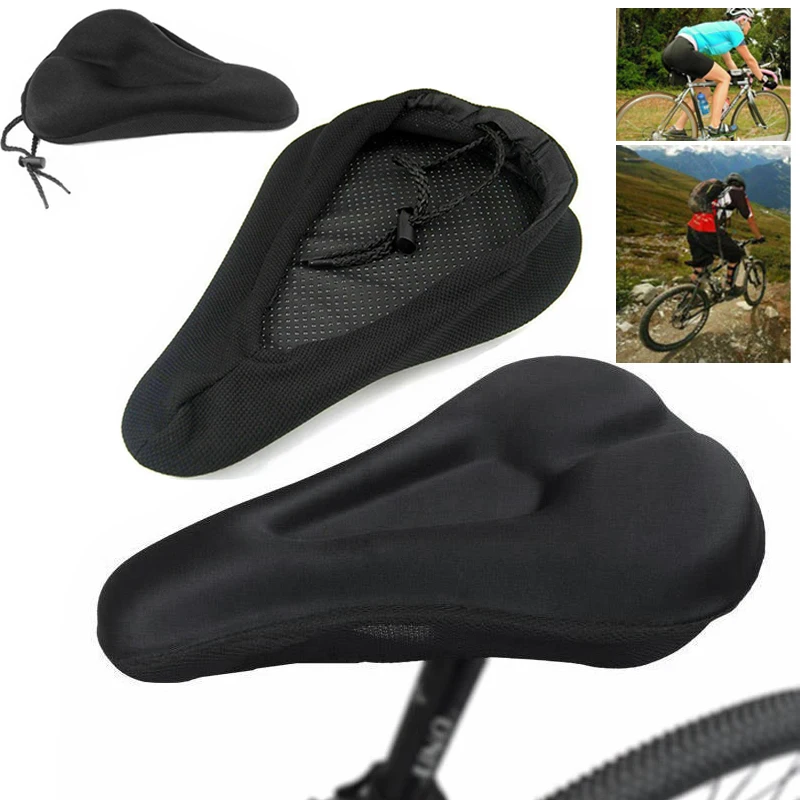 Bicycle Seat Soft Thickened MTB Bicycle Seat Cushion Breathable Bicycle Saddle Seat Bike Foam Seat Pad Cycling Cushion Cover