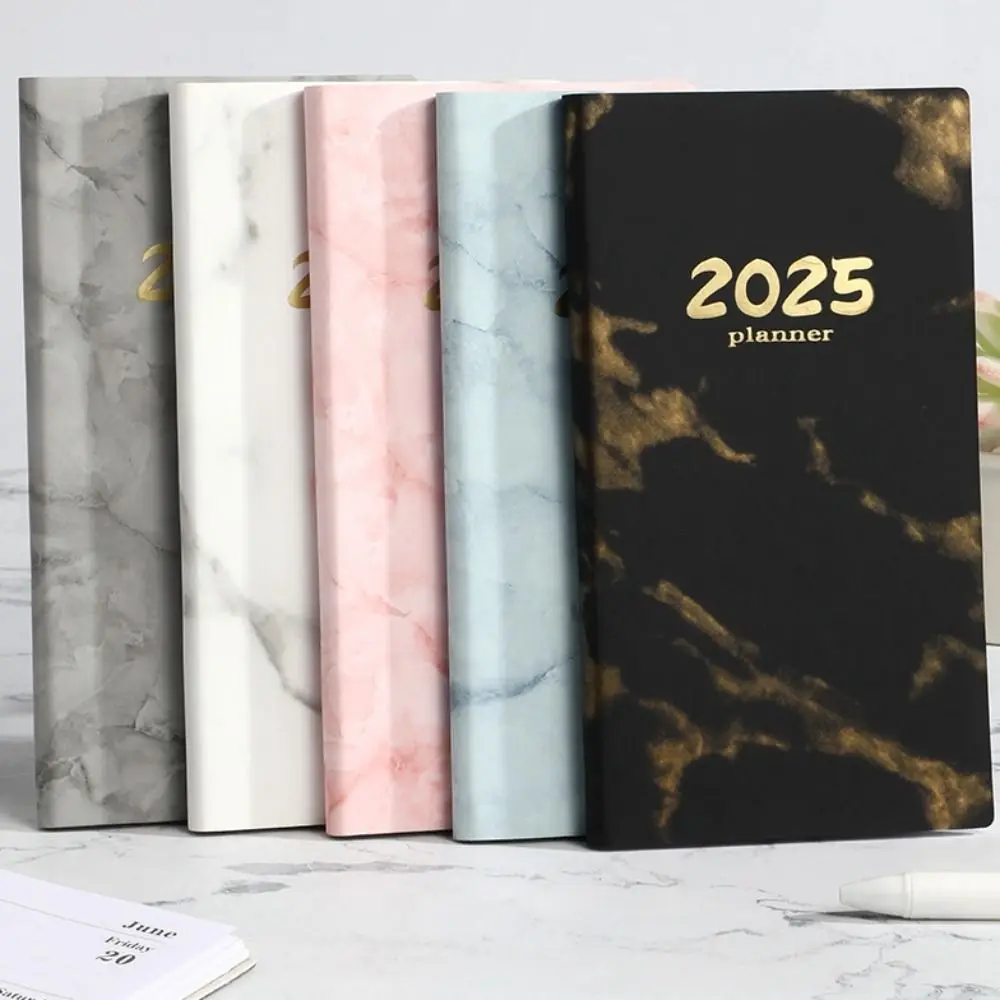 

2025 Schedule Notepad Daily Planner Journal Notebook Diary Agenda Multifunction Student 365-Day Daily Planner English Notebook