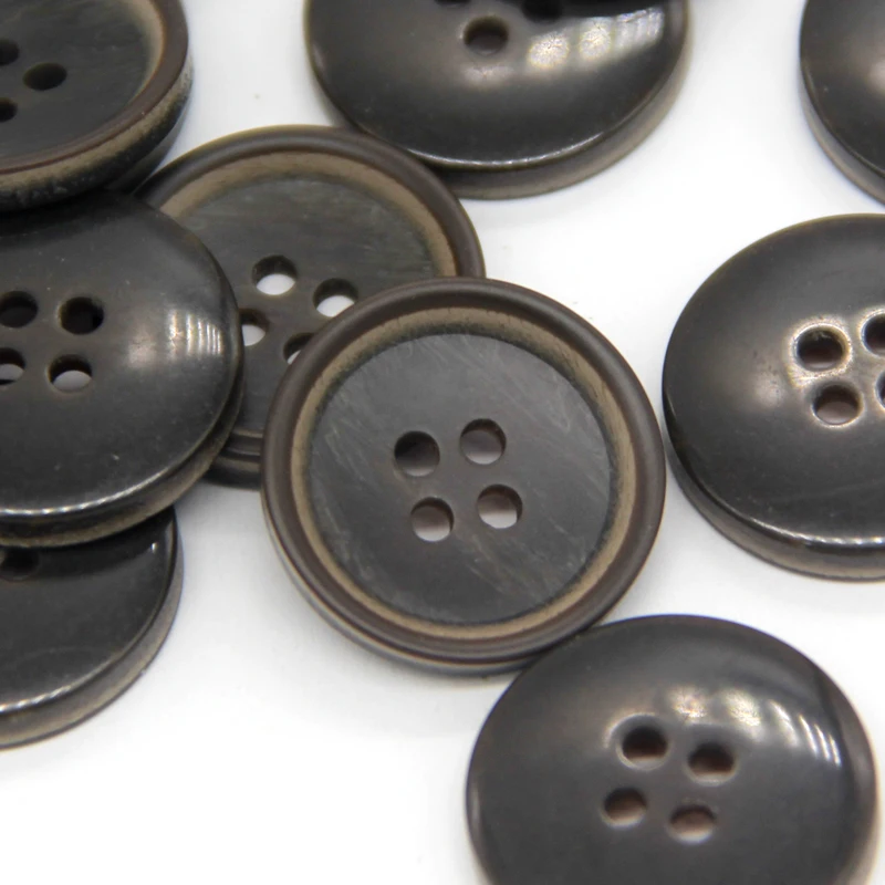 HENGC 15/20mm Fashion Men Coat Round Resin Buttons For Clothes Retro Suit Jacket Cardigan Windbreaker DIY Crafts Wholesale