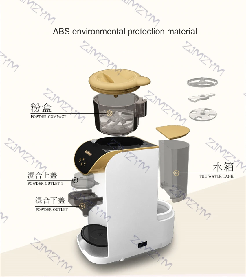 ذكي التلقائي آلة إعداد الحليب الطفل ترموستات بنقرة واحدة الحليب رغوة مسحوق الحليب ماكينة الحليب قطعة أثرية
