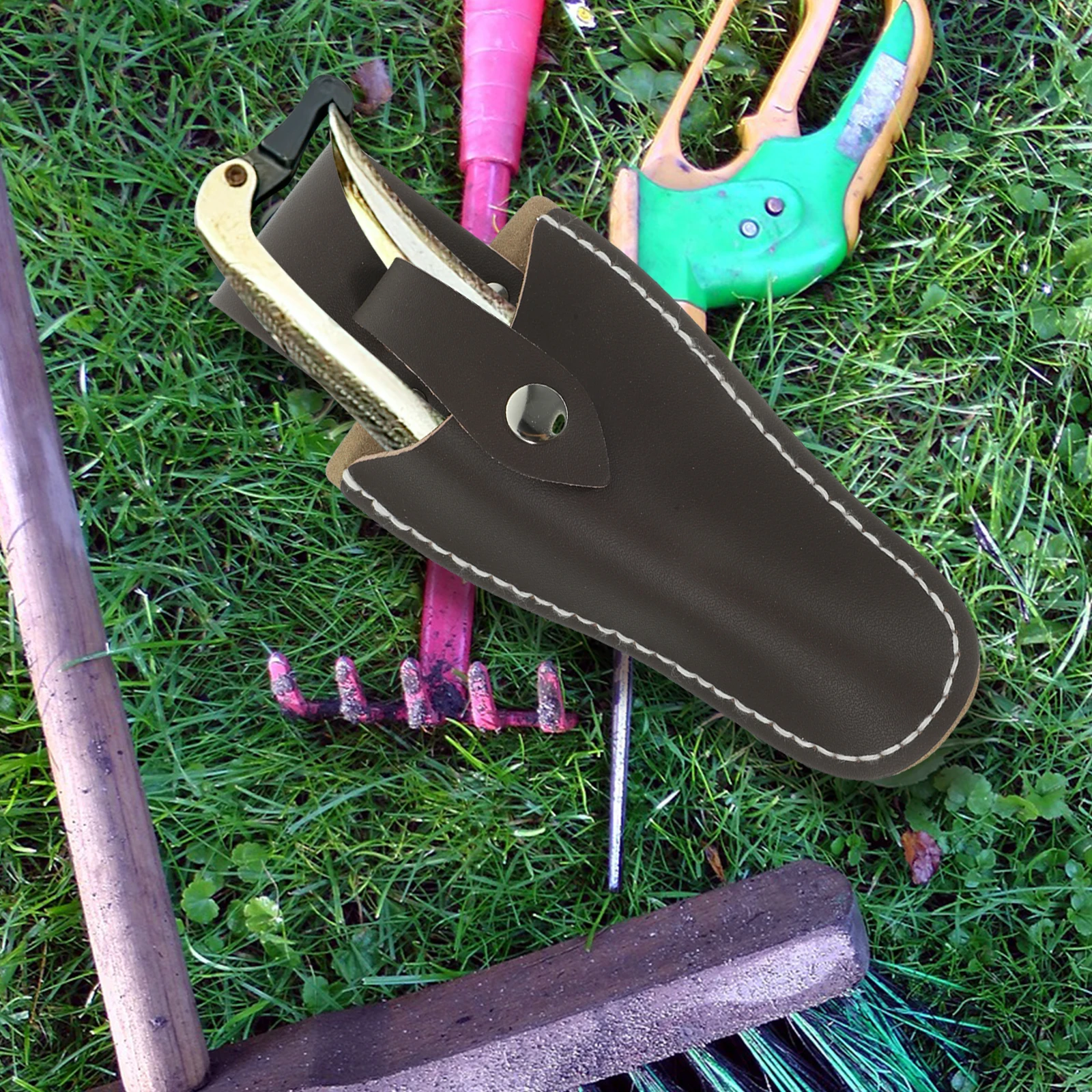 

2pcs Pruning Scissors Garden Tool Pouch Fabric Salon Bag Protective Hand Pruner Scabbard Random Color Portable Gardening