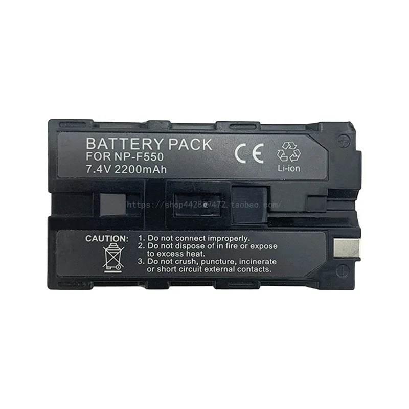 Pacote de bateria de lítio para câmera NP-F550 7,4V 2200mAh