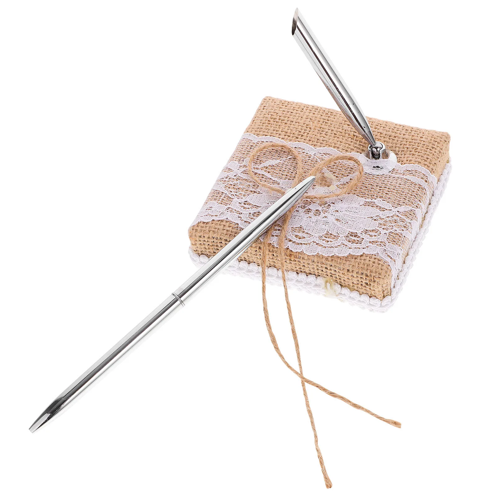 

Signature Pen Wedding Guestbook Banquet Party Desk Steel Ballpoint Bridal Shower Signing Pens Elegant Decorative Classic Sturdy