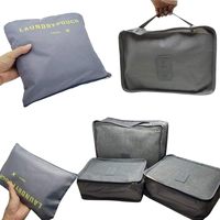 6 Set Travel Storage Bags Multi-functional Clothing Sorting Packages, Travel Packing Compression Pouche, Luggage Organizer Pouch