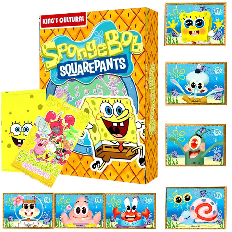 SpongeBob SquarePants Card SpongeBob Bob Patrick Star Squidward Beach Adventure Card Limited Collection Cards Birthday Toys Gift