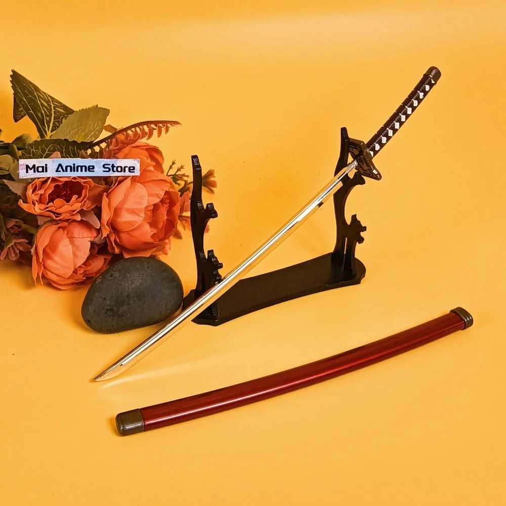 10inch Shinji Hirako Katana Anime Bleach Metal Ninja Knife Blade Sword Original Sabre Real Size Japanese Katana Unsharp Toy Gift