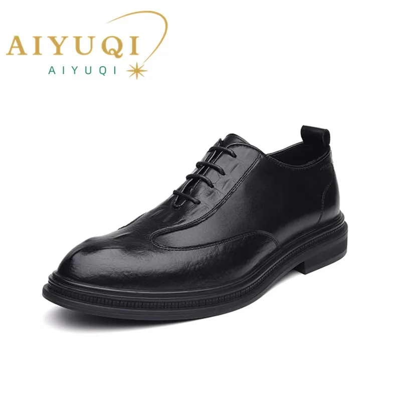 

AIYUQI Men's Shoes British Style 2023 Fall New Male Business Casual Shoes Youth Lace-up Men's Oxford Shoes