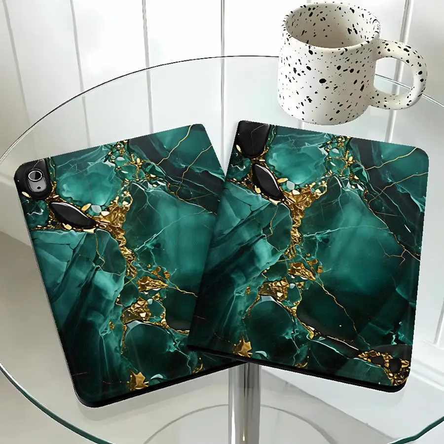 Deep Purple Pattern with Pencil Slot Case for Xiaomi Redmi Pad SE K Pad 8.8 9.7 12.4 Inch Pad 5 6 7 8 Pro Pad 6s Pro 7 Ultra