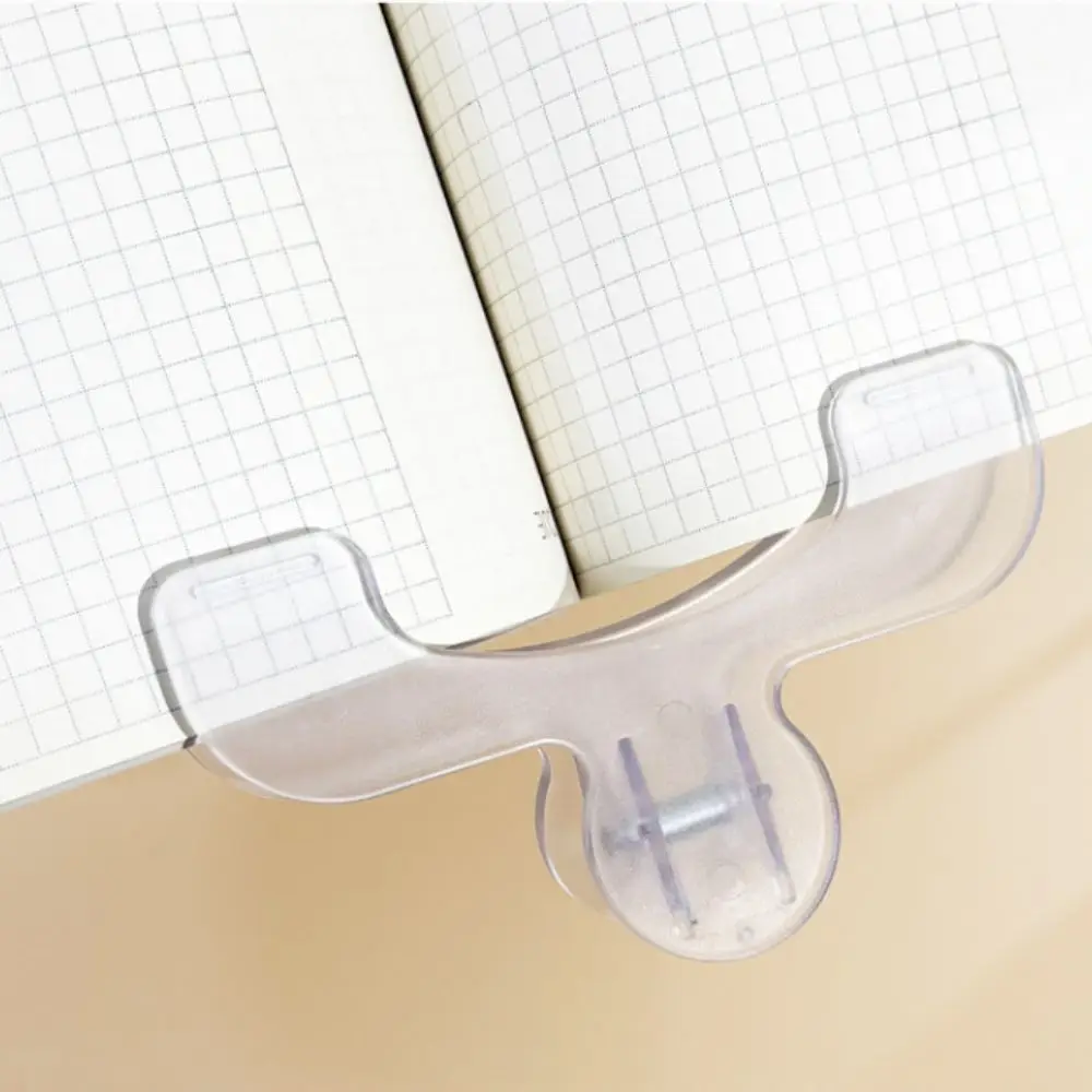 

Прозрачный пластиковый зажим для книг, простое средство для чтения, фиксированный держатель для книг, креативные закладки, держатель для заметок, школьные канцелярские принадлежности