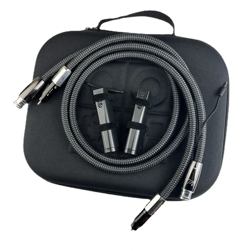 Pair HiFi Audio Wel Signature RCA To XLR Male & Female Cable PSS Silver Cold-Welded Balanced Cable