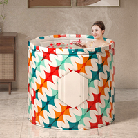 Large Folding Bath PVC Portable Bathtub Folded  Adult Tub Baby Children Bathroom Thickening Folding Tubs for